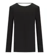 Federica Tosi Black Cady Blouse In Black