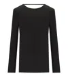 Federica Tosi Black Cady Blouse