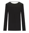 Federica Tosi Black Cady Blouse