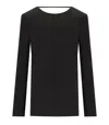 Federica Tosi Black Cady Blouse In Black