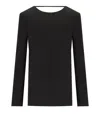 Federica Tosi Black Cady Blouse In Black