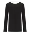 Federica Tosi Black Cady Blouse In Black