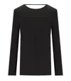 Federica Tosi Black Cady Blouse In Black