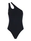 FEDERICA TOSI BLACK CUT OUT SWIMSUIT IN TECHNO FABRIC STRETCH WOMAN