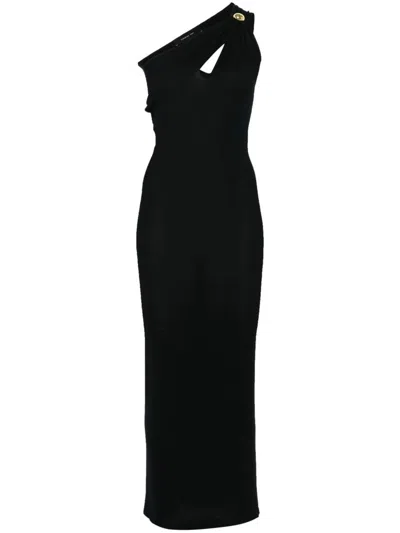 FEDERICA TOSI FEDERICA TOSI BLACK CUT-OUT KNITTED DRESS