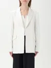 Federica Tosi Raffia Sequins Blazer In Weiss