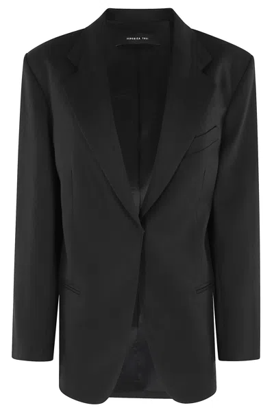 Federica Tosi Blazer Over In Canvas In Black