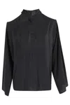 Federica Tosi Blusa Collo Intrecciato In Black