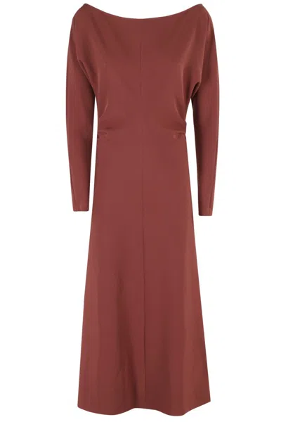 FEDERICA TOSI BOAT-NECK CADY DRESS