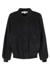 Federica Tosi Bomber Jeans In Black