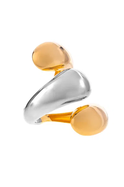 Federica Tosi Bracelet Isa Bicolor In Gold Silver