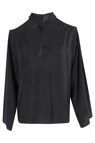 FEDERICA TOSI BRAIDED NECK BLOUSE