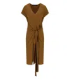 Federica Tosi Brown Dress With Knot