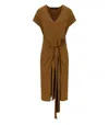 Federica Tosi Brown Dress With Knot