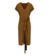 Federica Tosi Brown Dress With Knot