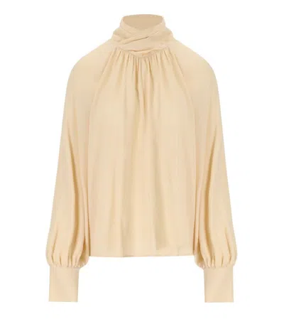 Federica Tosi Butter Blouse In Neutrals