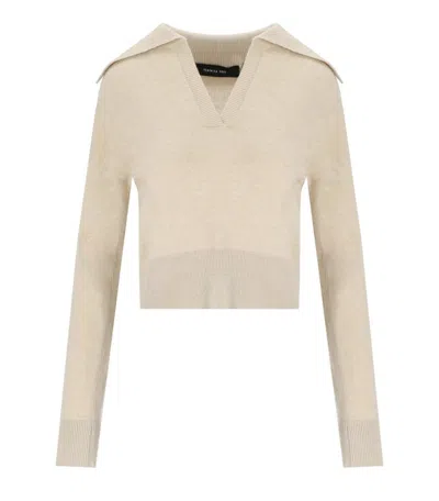 FEDERICA TOSI FEDERICA TOSI BUTTER POLO SWEATER