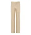 Federica Tosi Butter Wide Leg Pants In Brown