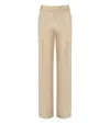 Federica Tosi Butter Wide Leg Pants In Neutrals
