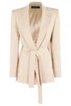 Federica Tosi Cady Slits Blazer In Neutrals