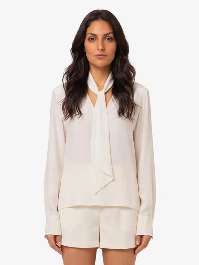 Federica Tosi Camicia Scollo V In White