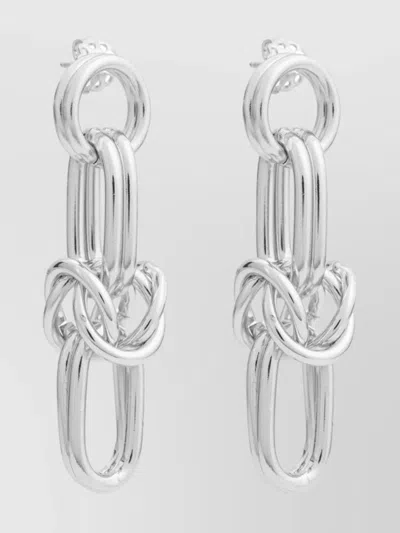 Federica Tosi Cecile Silver Dangling Loops Earrings