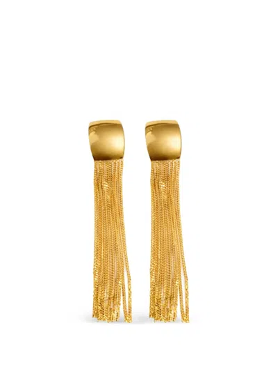 Federica Tosi Earrings Julie Long In Gold Metal In Pink