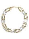 Federica Tosi Interlinked Gold And Silver-toned Necklace In Gold