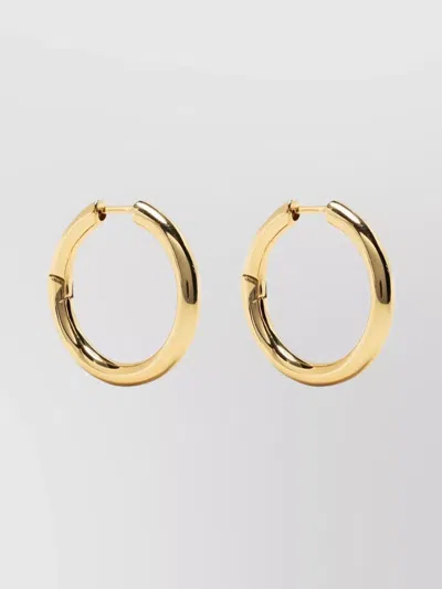 Federica Tosi Circle Hoop Earrings Shiny Polished