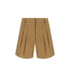 FEDERICA TOSI FEDERICA TOSI CLASSIC KHAKI SHORTS