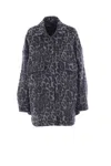 Federica Tosi Leopard-print Buttoned Coat In Animal Print