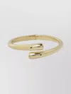 Federica Tosi Contemporary Open Design Bracelet In Gold