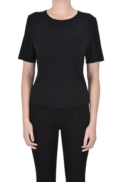 Federica Tosi Corset Effect T-shirt In Black