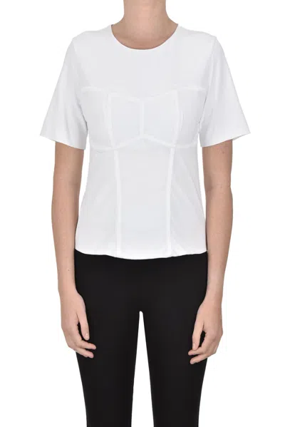 Federica Tosi Corset Effect T-shirt In White