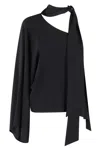 Federica Tosi One Shoulder Blouse In Black