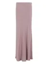 Federica Tosi Flared Hem Crepe De Chine Maxi Skirt