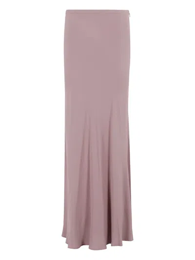 FEDERICA TOSI CREPE-DE-CHINE MIDI SKIRT