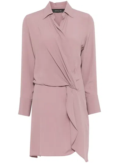 Federica Tosi Crepe Mini Dress In Pink