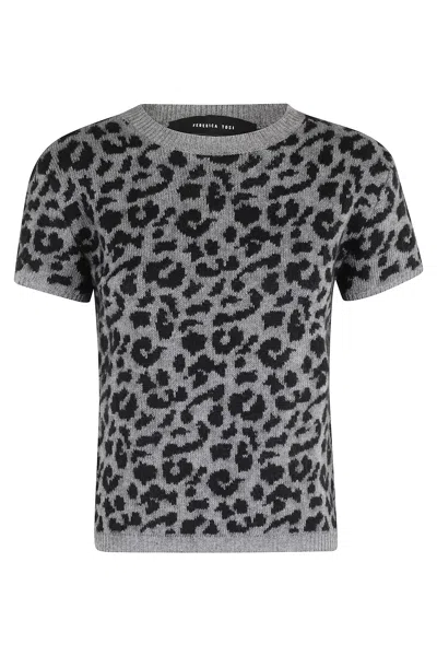 FEDERICA TOSI CREW NECK MANICA CORTA MACULATA