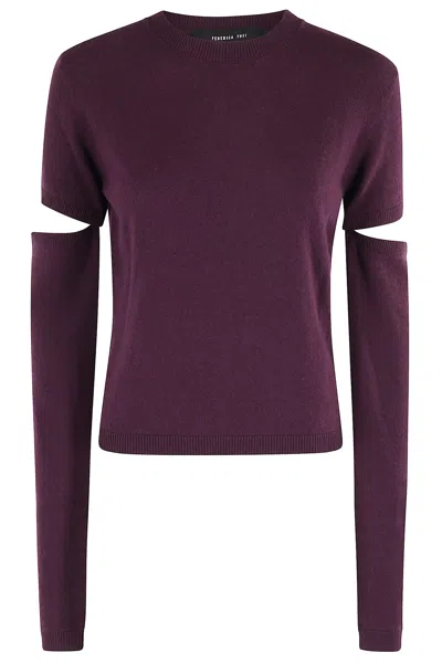 FEDERICA TOSI CREW NECK MANICHE CUT OFF