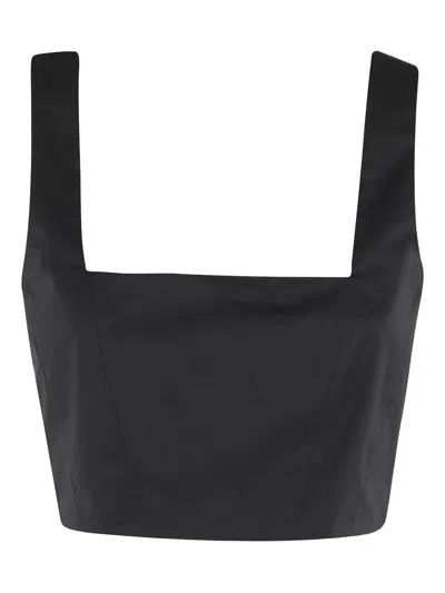 FEDERICA TOSI FEDERICA TOSI CROP TOP WITH SQUARE NECKLINE