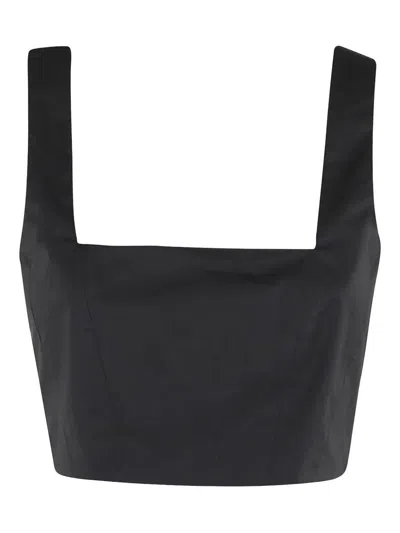 FEDERICA TOSI FEDERICA TOSI CROP TOP WITH SQUARE NECKLINE
