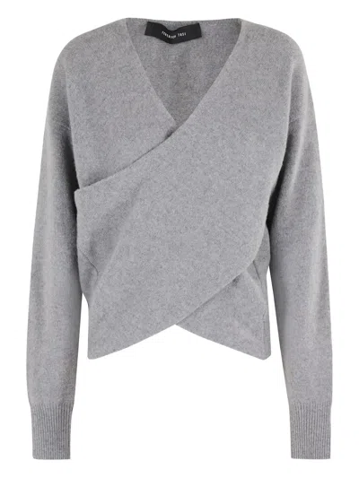 FEDERICA TOSI CROSSOVER LONG-SLEEVES SWEATER