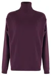 Federica Tosi Maglia Cut Collo Alto In Purple