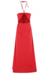 Federica Tosi Cut-out Cotton Top With Drawstring Neckline