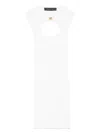 Federica Tosi Cut Out-detail Mini Dress In White