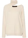 Federica Tosi Cut-out Detail Sweater In Neutrals