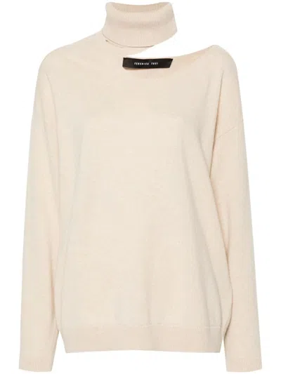 Federica Tosi Cut-out Detail Sweater In White