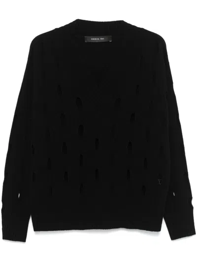 Federica Tosi Cut-out Detailing Sweater In Black