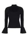 Federica Tosi Cut-out Sweater In Black